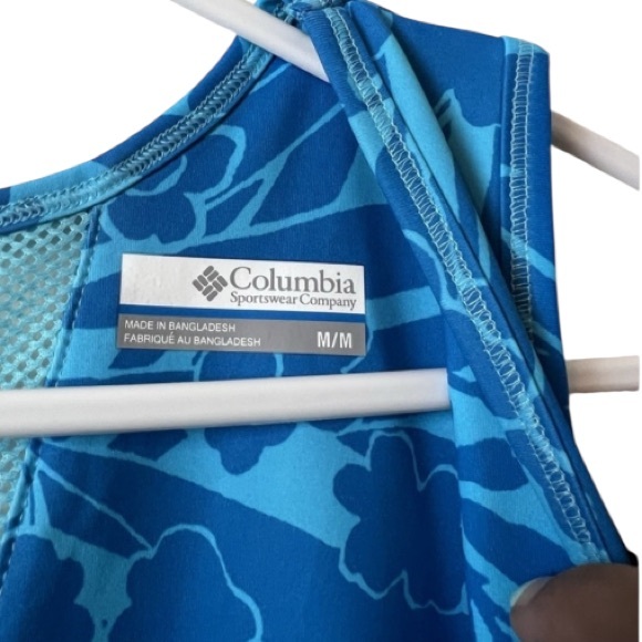 Columbia PFG Tropical Vacation Print Blue Hawaiian M - Picture 5 of 8